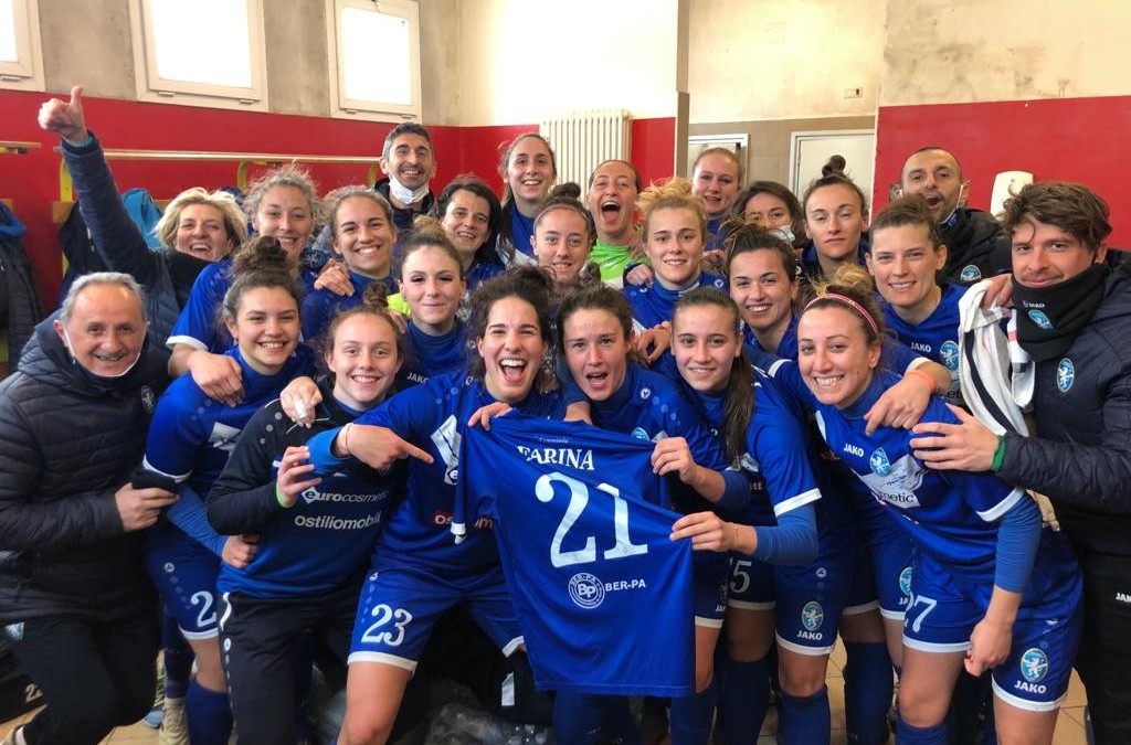 Brescia femminile vittoria a Perugia 0-2