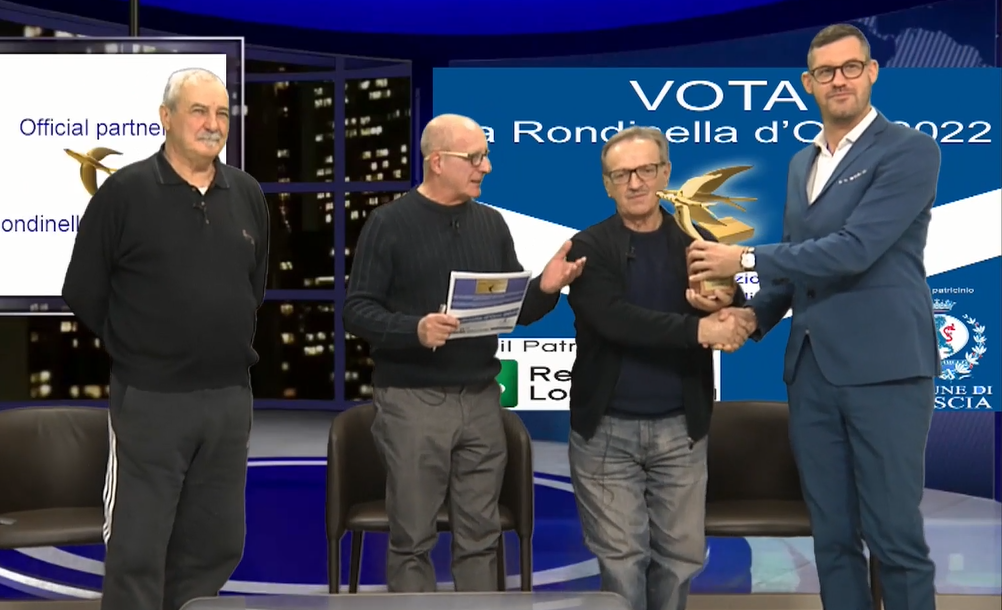Egidio Salvi premiato con la Rondinella d'Oro ad honorem